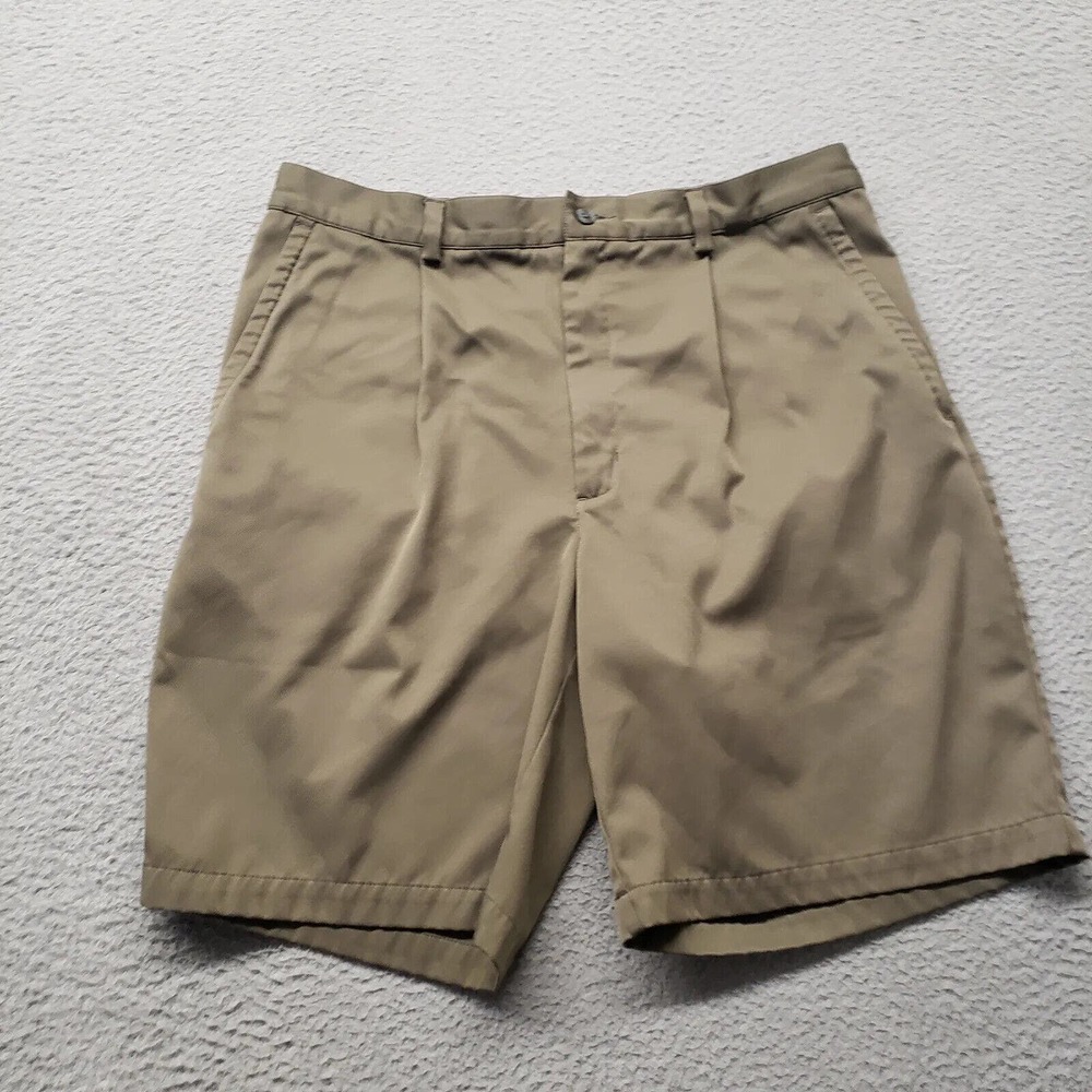 Nike Golf Shorts Mens 36 Brown Swoosh Logo Pockets Outdoors Golf Preppy